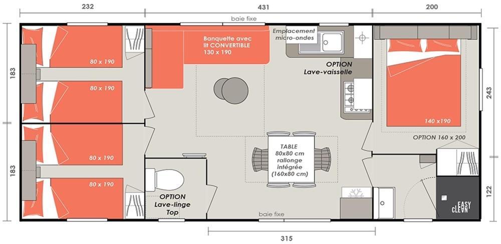 Mobilhome Vias Plage Dans Camping Exterior foto